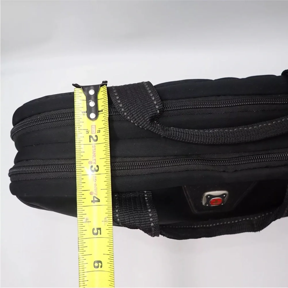 Swiss Gear Wenger Laptop Tablet Case Padded Black Shoulder Strap Crossbody